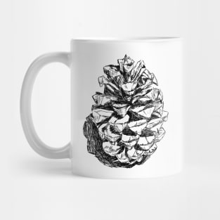 Pine cone print Mug